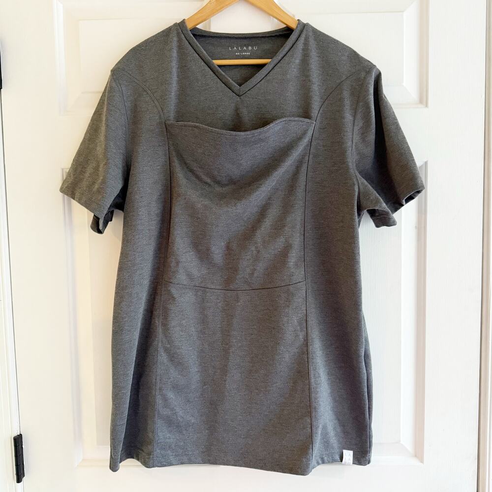 LALABU Dad Shirt Heathered Gray Size‎ 2X Men's